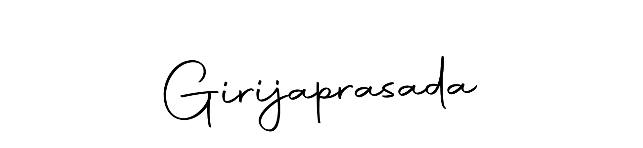 Create a beautiful signature design for name Girijaprasada. With this signature (Autography-DOLnW) fonts, you can make a handwritten signature for free. Girijaprasada signature style 10 images and pictures png