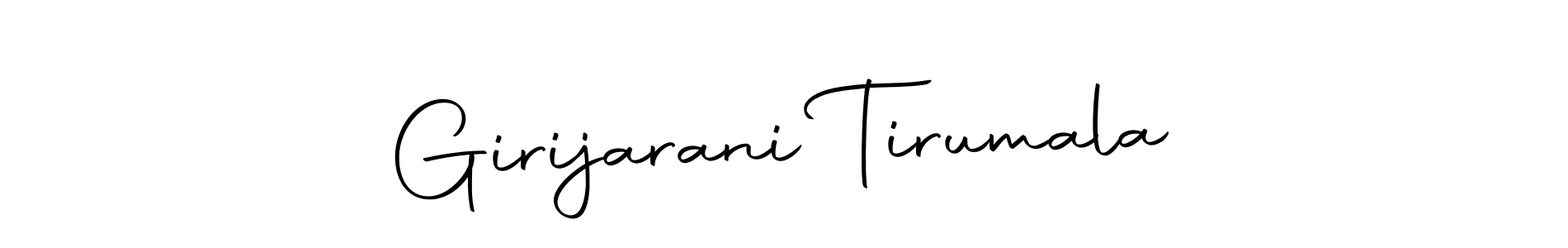 Design your own signature with our free online signature maker. With this signature software, you can create a handwritten (Autography-DOLnW) signature for name Girijarani Tirumala. Girijarani Tirumala signature style 10 images and pictures png