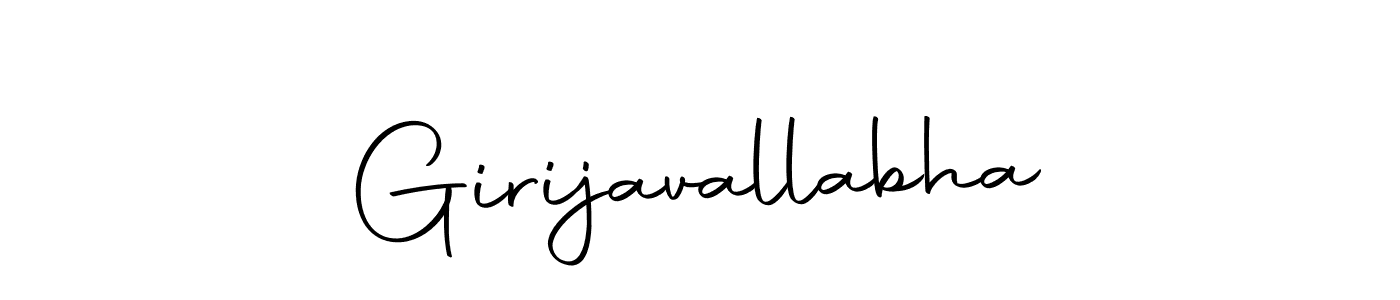 Design your own signature with our free online signature maker. With this signature software, you can create a handwritten (Autography-DOLnW) signature for name Girijavallabha. Girijavallabha signature style 10 images and pictures png