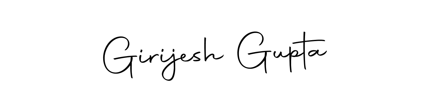 Create a beautiful signature design for name Girijesh Gupta. With this signature (Autography-DOLnW) fonts, you can make a handwritten signature for free. Girijesh Gupta signature style 10 images and pictures png