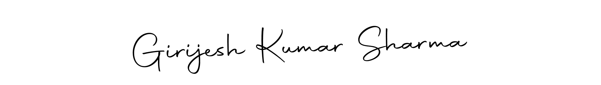 Create a beautiful signature design for name Girijesh Kumar Sharma. With this signature (Autography-DOLnW) fonts, you can make a handwritten signature for free. Girijesh Kumar Sharma signature style 10 images and pictures png