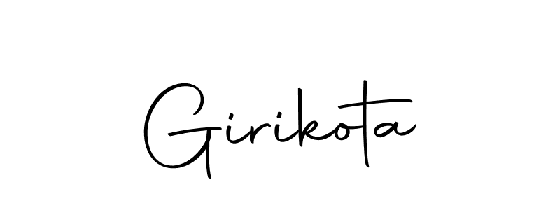 Use a signature maker to create a handwritten signature online. With this signature software, you can design (Autography-DOLnW) your own signature for name Girikota. Girikota signature style 10 images and pictures png