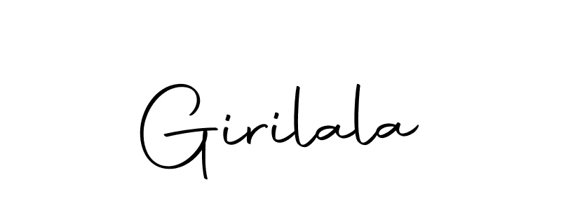 Use a signature maker to create a handwritten signature online. With this signature software, you can design (Autography-DOLnW) your own signature for name Girilala. Girilala signature style 10 images and pictures png