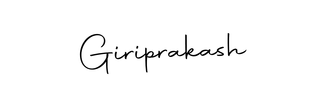 Use a signature maker to create a handwritten signature online. With this signature software, you can design (Autography-DOLnW) your own signature for name Giriprakash. Giriprakash signature style 10 images and pictures png