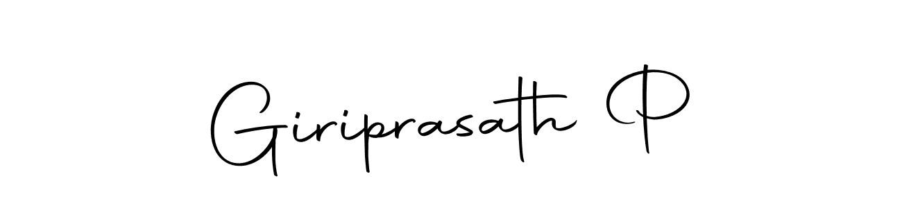 The best way (Autography-DOLnW) to make a short signature is to pick only two or three words in your name. The name Giriprasath P include a total of six letters. For converting this name. Giriprasath P signature style 10 images and pictures png