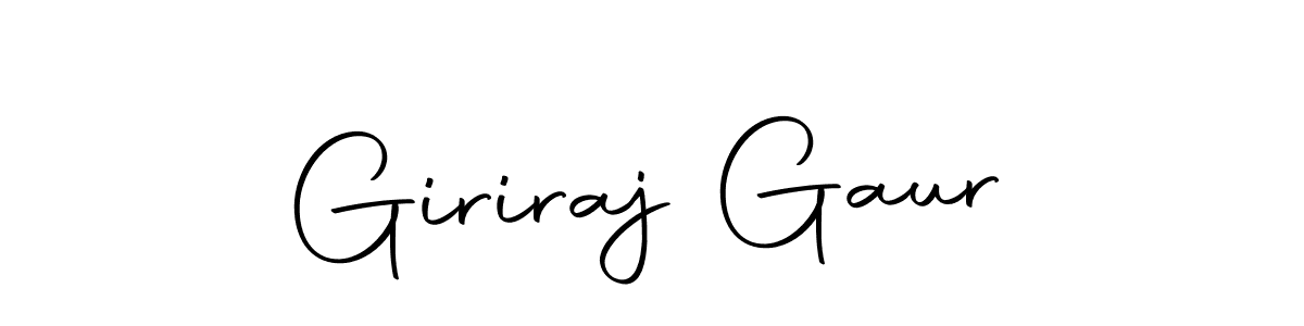 Make a beautiful signature design for name Giriraj Gaur. With this signature (Autography-DOLnW) style, you can create a handwritten signature for free. Giriraj Gaur signature style 10 images and pictures png