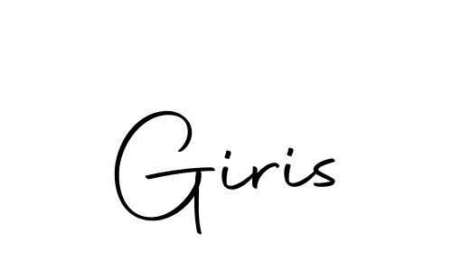 Use a signature maker to create a handwritten signature online. With this signature software, you can design (Autography-DOLnW) your own signature for name Giris. Giris signature style 10 images and pictures png