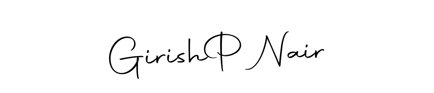 You can use this online signature creator to create a handwritten signature for the name Girish  P Nair. This is the best online autograph maker. Girish  P Nair signature style 10 images and pictures png