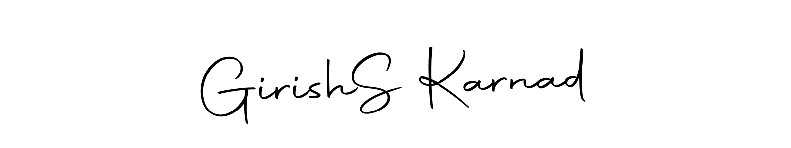You should practise on your own different ways (Autography-DOLnW) to write your name (Girish  S Karnad) in signature. don't let someone else do it for you. Girish  S Karnad signature style 10 images and pictures png