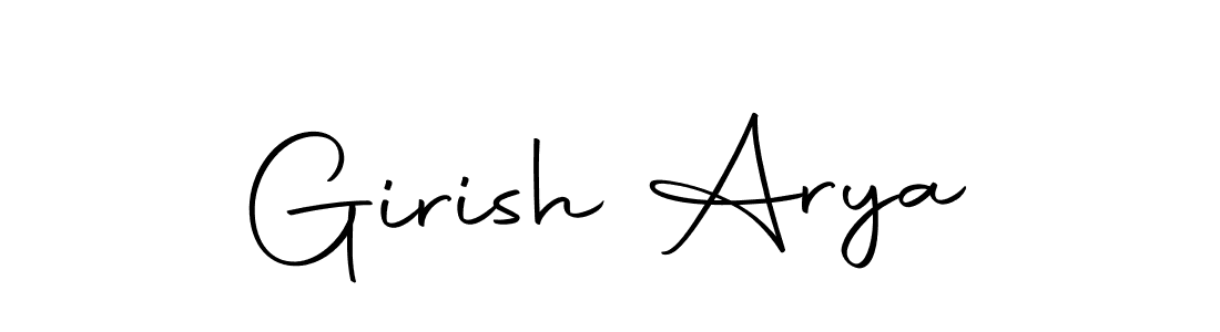 How to make Girish Arya name signature. Use Autography-DOLnW style for creating short signs online. This is the latest handwritten sign. Girish Arya signature style 10 images and pictures png