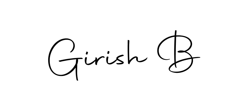 Make a beautiful signature design for name Girish B. With this signature (Autography-DOLnW) style, you can create a handwritten signature for free. Girish B signature style 10 images and pictures png