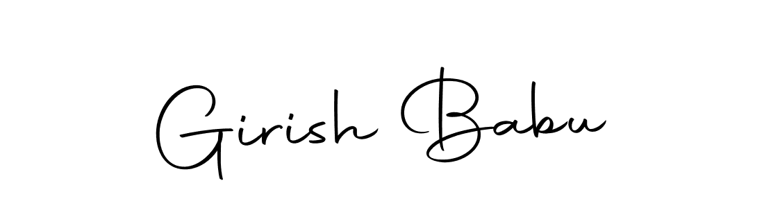 The best way (Autography-DOLnW) to make a short signature is to pick only two or three words in your name. The name Girish Babu include a total of six letters. For converting this name. Girish Babu signature style 10 images and pictures png