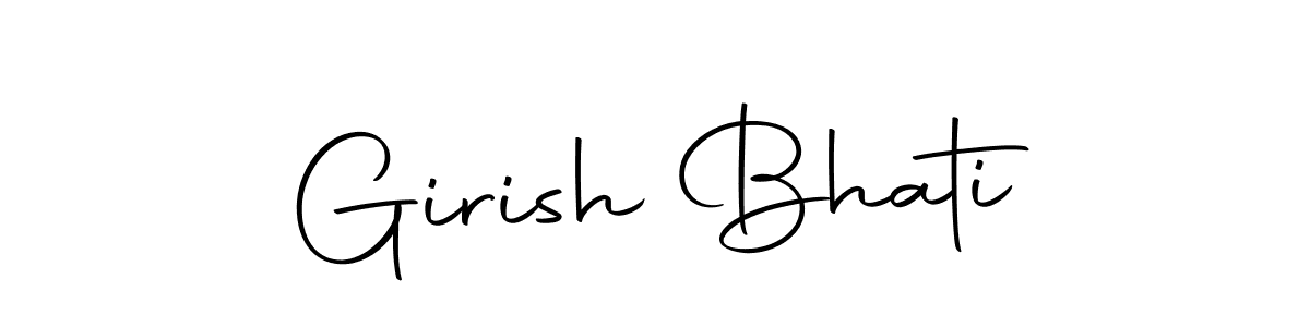 Design your own signature with our free online signature maker. With this signature software, you can create a handwritten (Autography-DOLnW) signature for name Girish Bhati. Girish Bhati signature style 10 images and pictures png