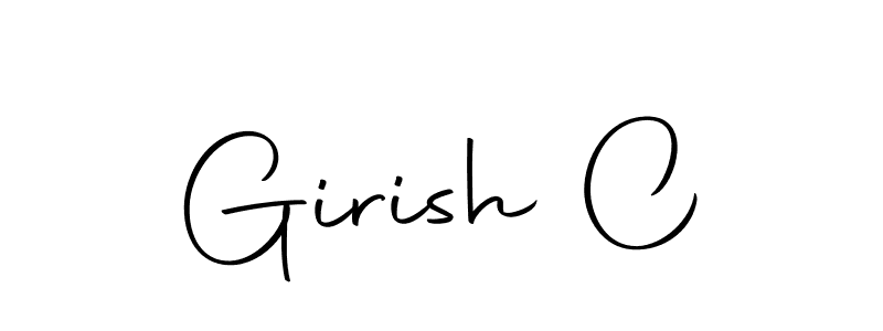 Make a beautiful signature design for name Girish C. Use this online signature maker to create a handwritten signature for free. Girish C signature style 10 images and pictures png