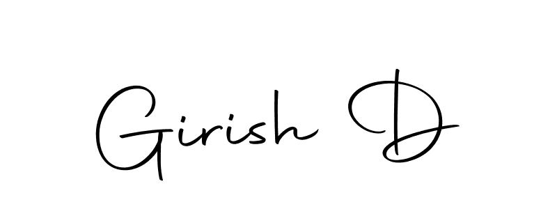 Also we have Girish D name is the best signature style. Create professional handwritten signature collection using Autography-DOLnW autograph style. Girish D signature style 10 images and pictures png