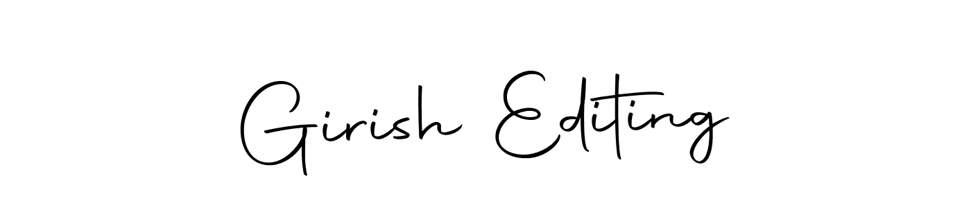 Make a beautiful signature design for name Girish Editing. With this signature (Autography-DOLnW) style, you can create a handwritten signature for free. Girish Editing signature style 10 images and pictures png