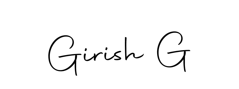 The best way (Autography-DOLnW) to make a short signature is to pick only two or three words in your name. The name Girish G include a total of six letters. For converting this name. Girish G signature style 10 images and pictures png