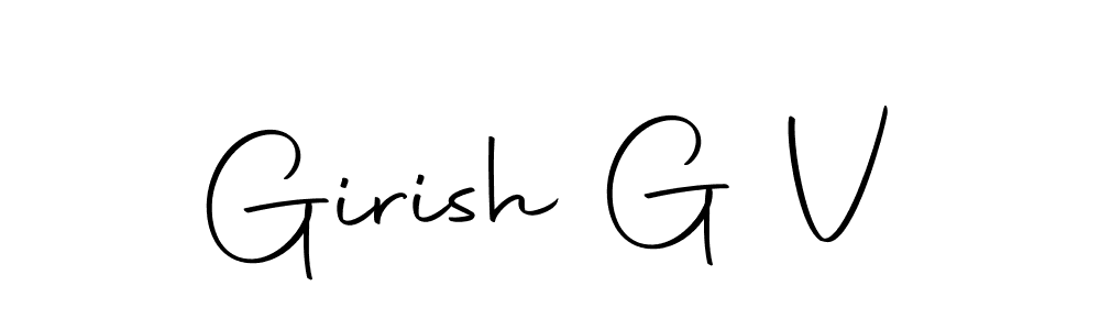 This is the best signature style for the Girish G V name. Also you like these signature font (Autography-DOLnW). Mix name signature. Girish G V signature style 10 images and pictures png