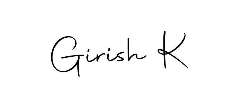 Also we have Girish K name is the best signature style. Create professional handwritten signature collection using Autography-DOLnW autograph style. Girish K signature style 10 images and pictures png