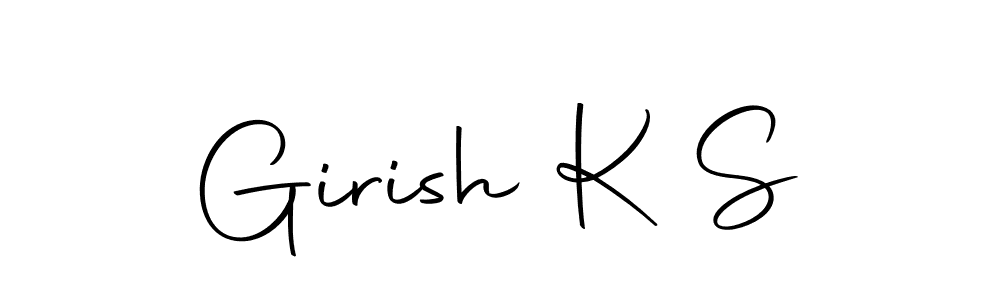 Make a short Girish K S signature style. Manage your documents anywhere anytime using Autography-DOLnW. Create and add eSignatures, submit forms, share and send files easily. Girish K S signature style 10 images and pictures png