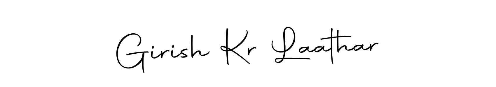 The best way (Autography-DOLnW) to make a short signature is to pick only two or three words in your name. The name Girish Kr Laathar include a total of six letters. For converting this name. Girish Kr Laathar signature style 10 images and pictures png