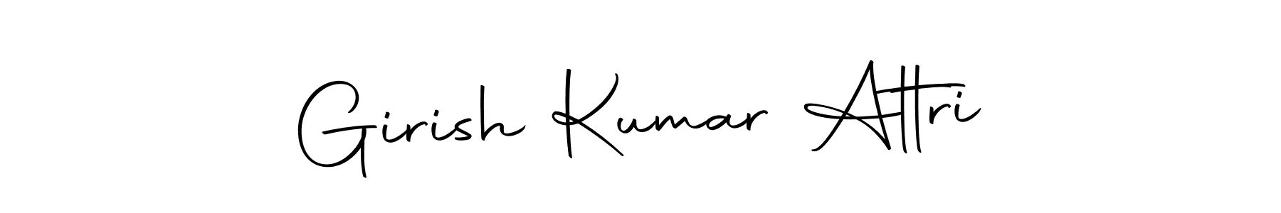 Create a beautiful signature design for name Girish Kumar Attri. With this signature (Autography-DOLnW) fonts, you can make a handwritten signature for free. Girish Kumar Attri signature style 10 images and pictures png