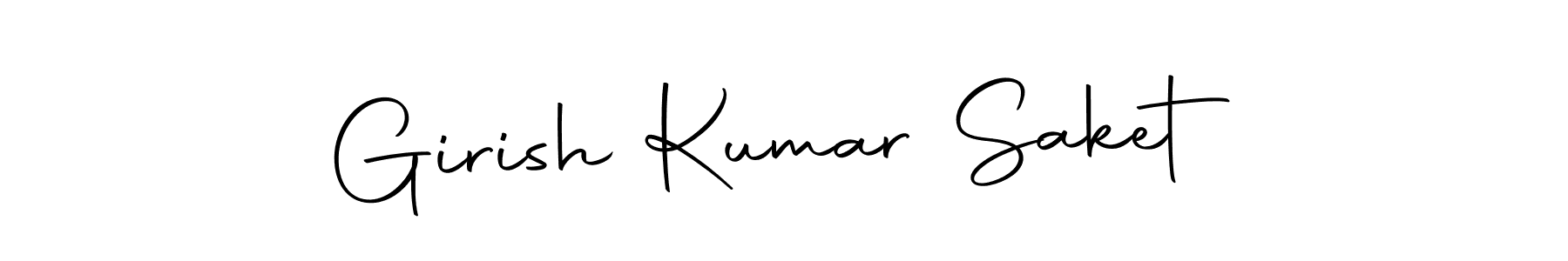 How to make Girish Kumar Saket signature? Autography-DOLnW is a professional autograph style. Create handwritten signature for Girish Kumar Saket name. Girish Kumar Saket signature style 10 images and pictures png