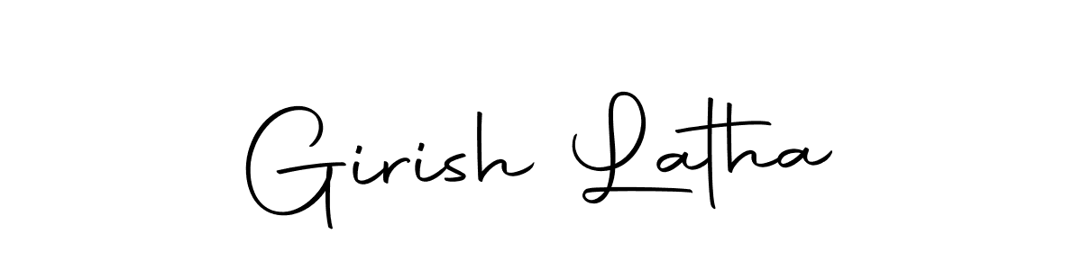 Design your own signature with our free online signature maker. With this signature software, you can create a handwritten (Autography-DOLnW) signature for name Girish Latha. Girish Latha signature style 10 images and pictures png