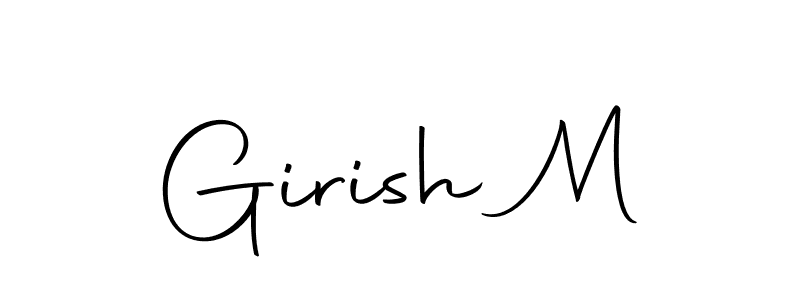 How to Draw Girish M signature style? Autography-DOLnW is a latest design signature styles for name Girish M. Girish M signature style 10 images and pictures png