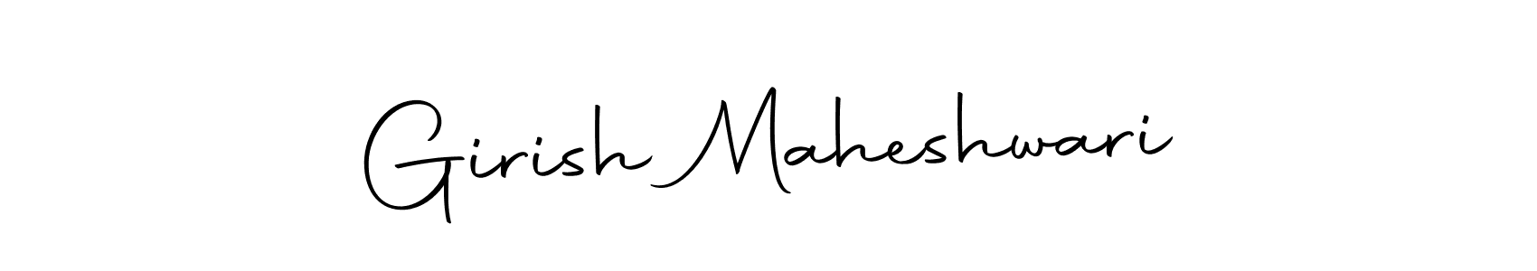 It looks lik you need a new signature style for name Girish Maheshwari. Design unique handwritten (Autography-DOLnW) signature with our free signature maker in just a few clicks. Girish Maheshwari signature style 10 images and pictures png