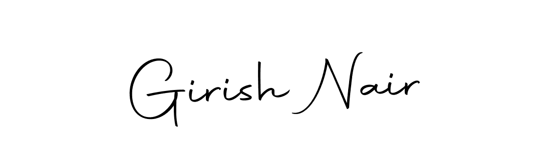 You can use this online signature creator to create a handwritten signature for the name Girish Nair. This is the best online autograph maker. Girish Nair signature style 10 images and pictures png