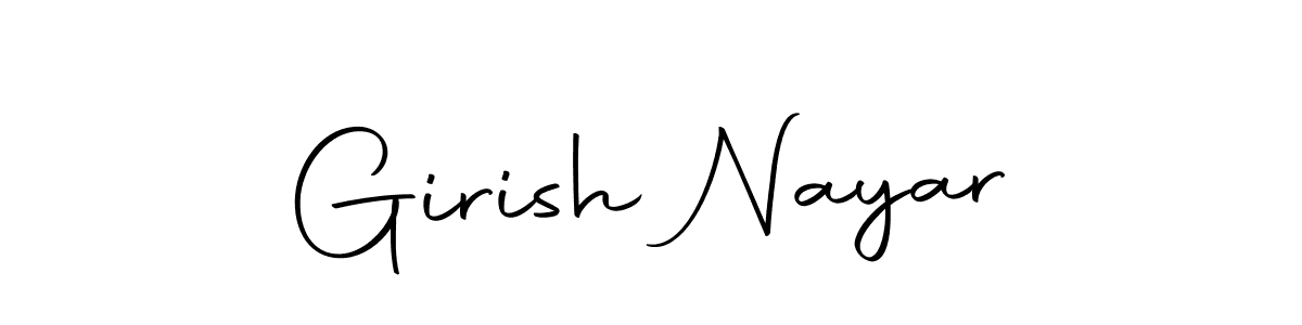 Make a beautiful signature design for name Girish Nayar. With this signature (Autography-DOLnW) style, you can create a handwritten signature for free. Girish Nayar signature style 10 images and pictures png