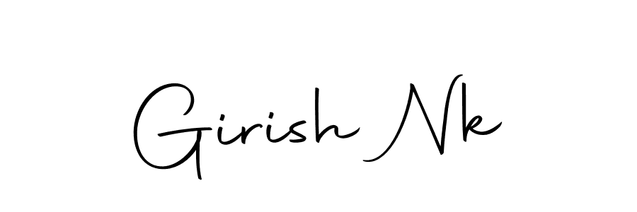 Create a beautiful signature design for name Girish Nk. With this signature (Autography-DOLnW) fonts, you can make a handwritten signature for free. Girish Nk signature style 10 images and pictures png