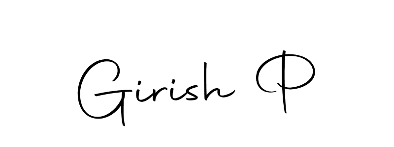 The best way (Autography-DOLnW) to make a short signature is to pick only two or three words in your name. The name Girish P include a total of six letters. For converting this name. Girish P signature style 10 images and pictures png