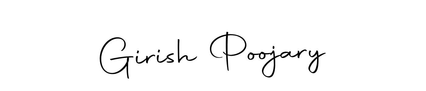 You can use this online signature creator to create a handwritten signature for the name Girish Poojary. This is the best online autograph maker. Girish Poojary signature style 10 images and pictures png