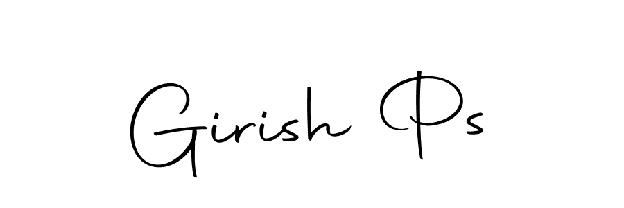 It looks lik you need a new signature style for name Girish Ps. Design unique handwritten (Autography-DOLnW) signature with our free signature maker in just a few clicks. Girish Ps signature style 10 images and pictures png