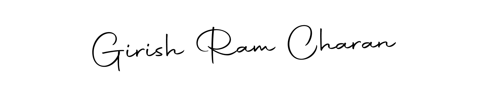 Use a signature maker to create a handwritten signature online. With this signature software, you can design (Autography-DOLnW) your own signature for name Girish Ram Charan. Girish Ram Charan signature style 10 images and pictures png