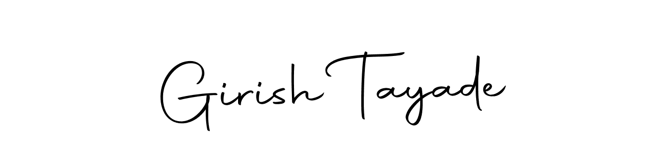 How to make Girish Tayade signature? Autography-DOLnW is a professional autograph style. Create handwritten signature for Girish Tayade name. Girish Tayade signature style 10 images and pictures png
