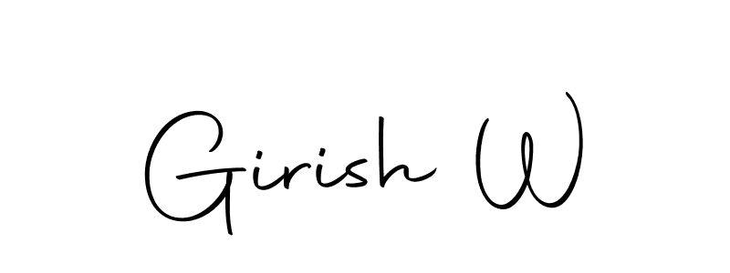 Once you've used our free online signature maker to create your best signature Autography-DOLnW style, it's time to enjoy all of the benefits that Girish W name signing documents. Girish W signature style 10 images and pictures png
