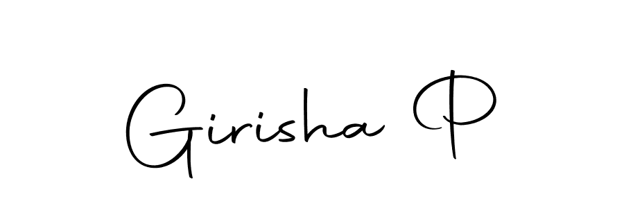 You should practise on your own different ways (Autography-DOLnW) to write your name (Girisha P) in signature. don't let someone else do it for you. Girisha P signature style 10 images and pictures png
