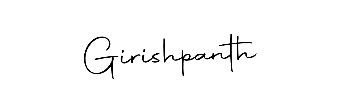 Make a beautiful signature design for name Girishpanth. Use this online signature maker to create a handwritten signature for free. Girishpanth signature style 10 images and pictures png