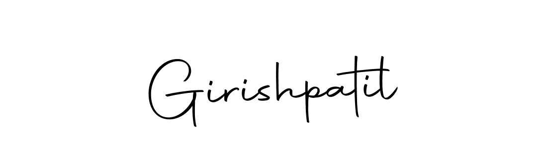 How to make Girishpatil signature? Autography-DOLnW is a professional autograph style. Create handwritten signature for Girishpatil name. Girishpatil signature style 10 images and pictures png