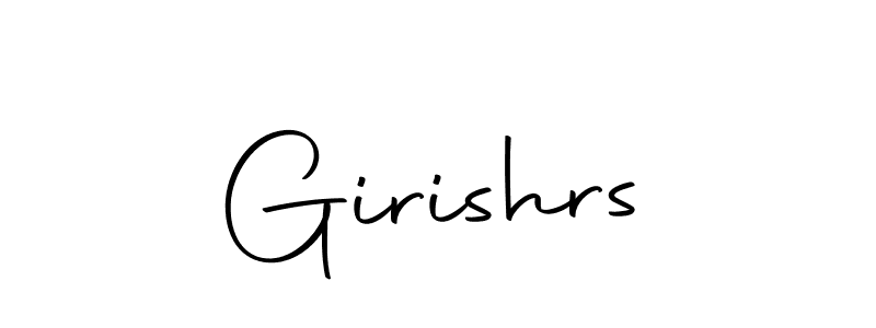 The best way (Autography-DOLnW) to make a short signature is to pick only two or three words in your name. The name Girishrs include a total of six letters. For converting this name. Girishrs signature style 10 images and pictures png