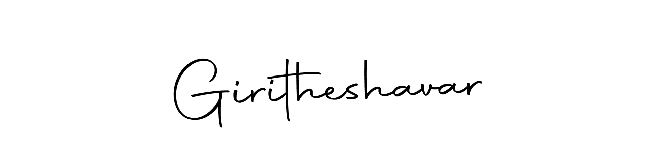 Use a signature maker to create a handwritten signature online. With this signature software, you can design (Autography-DOLnW) your own signature for name Giritheshavar. Giritheshavar signature style 10 images and pictures png