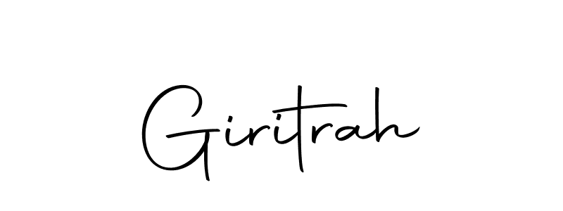 Create a beautiful signature design for name Giritrah. With this signature (Autography-DOLnW) fonts, you can make a handwritten signature for free. Giritrah signature style 10 images and pictures png