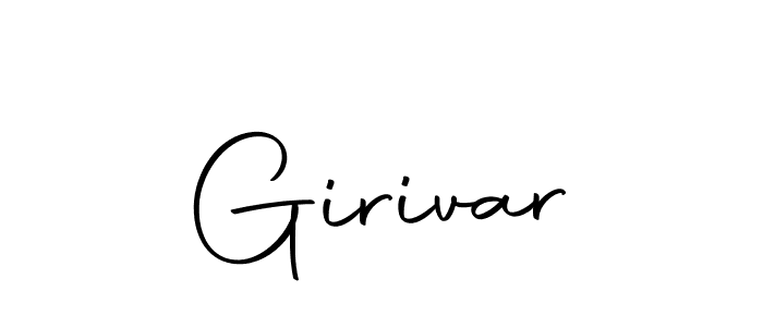 Make a beautiful signature design for name Girivar. Use this online signature maker to create a handwritten signature for free. Girivar signature style 10 images and pictures png