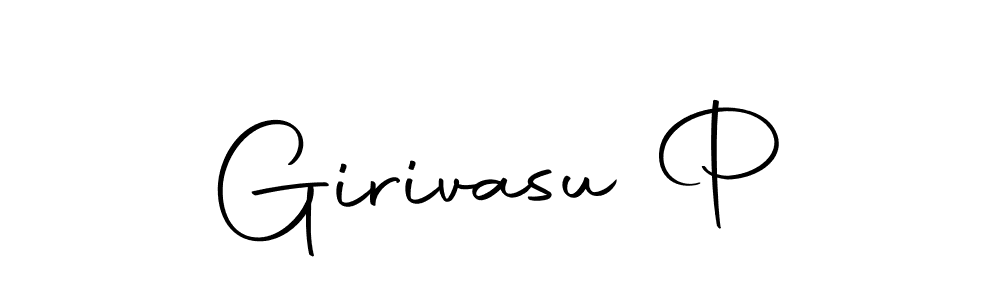 You can use this online signature creator to create a handwritten signature for the name Girivasu P. This is the best online autograph maker. Girivasu P signature style 10 images and pictures png