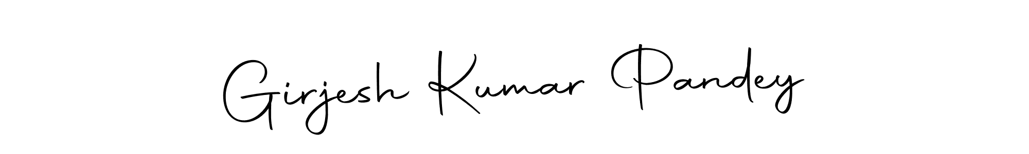 This is the best signature style for the Girjesh Kumar Pandey name. Also you like these signature font (Autography-DOLnW). Mix name signature. Girjesh Kumar Pandey signature style 10 images and pictures png