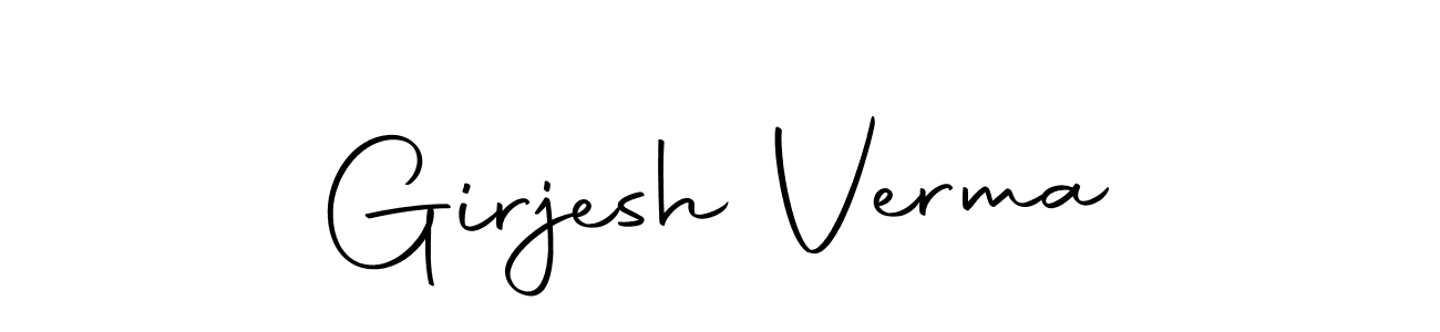 Girjesh Verma stylish signature style. Best Handwritten Sign (Autography-DOLnW) for my name. Handwritten Signature Collection Ideas for my name Girjesh Verma. Girjesh Verma signature style 10 images and pictures png