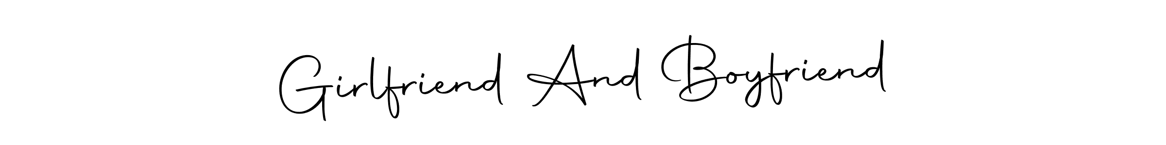 The best way (Autography-DOLnW) to make a short signature is to pick only two or three words in your name. The name Girlfriend And Boyfriend include a total of six letters. For converting this name. Girlfriend And Boyfriend signature style 10 images and pictures png